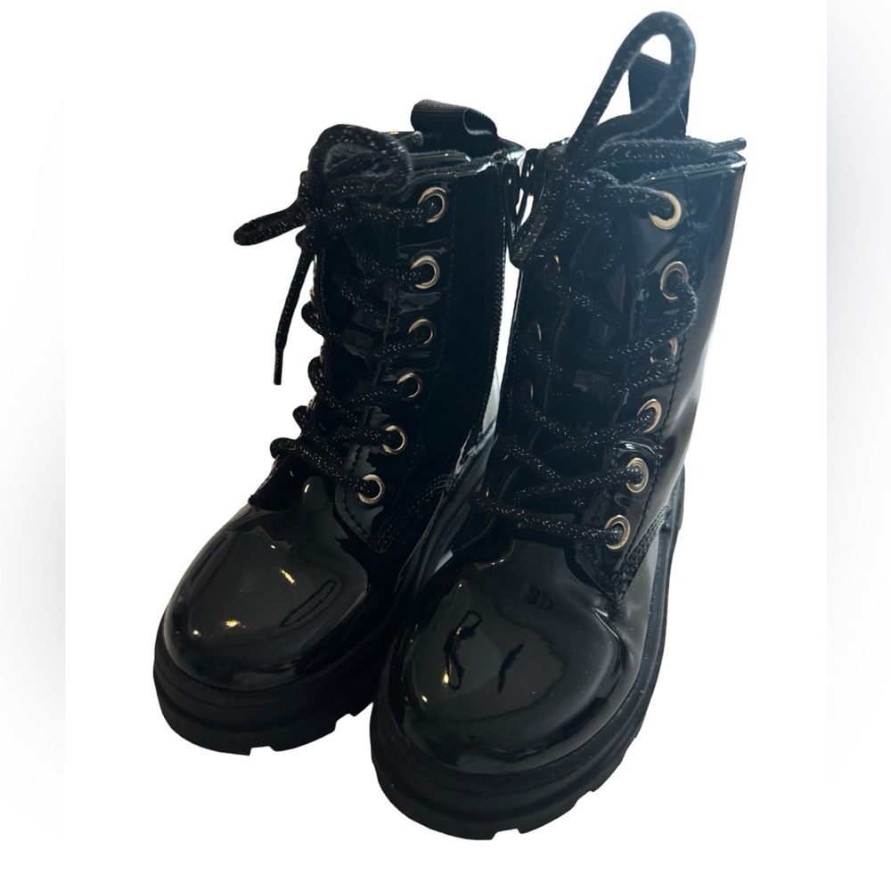 H&M Kids Black Patent Boots